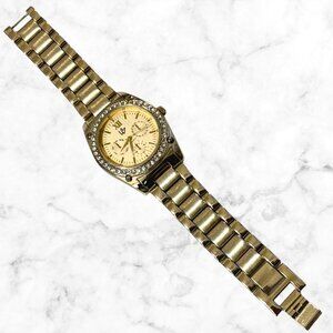 LANE BRYANT | Gold Rhinestone Watch | Women’s Bracelet Style | Needs Battery